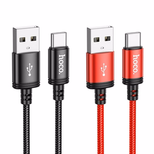 Кабель USB A to USB C Hoco 3A 1 m X89 черный
