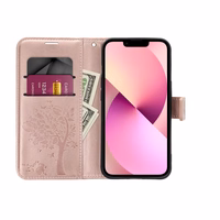 MEZZO Book ümbris jaoks SAMSUNG A34 5G tree rose kuldne