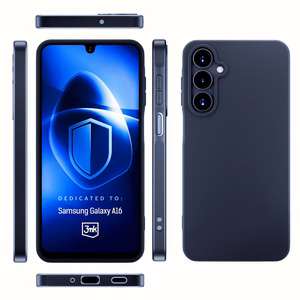3mk Matt Ümbris jaoks Samsung Galaxy A16 - must