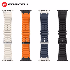 Strap to Apple Watch Forcell F-Design FA06 silicone holes 42 / 44 / 45 / 49 mm orange