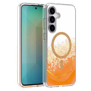 Epoxy Mag ümbris Samsung Galaxy S25 FE oranž