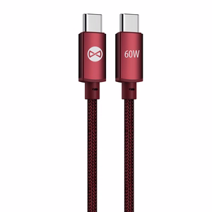 Forever Vibe kaabel USB-C - USB-C 1,0 m 60W bordoopunane