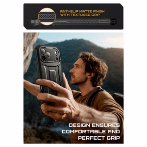 Supcase UB Pro Ümbris jaoks iPhone 17 Pro Max - Must