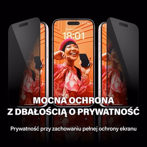 PanzerGlass Ultra-Wide Fit Privaatsus Karastatud klaas with Positioner jaoks iPhone 15 Pro