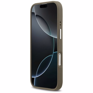 Guess Grained Big 4G Classic Logo iPhone 17 Ümbris - Brown