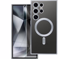 ELECTRO MAG COVER case compatible with MagSafe jaoks SAMSUNG S25 FE hõbedane