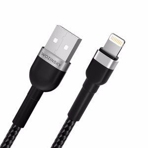 Wozinsky WNBAL1 кабель USB-A Lightning 2.4A 1м - чёрный