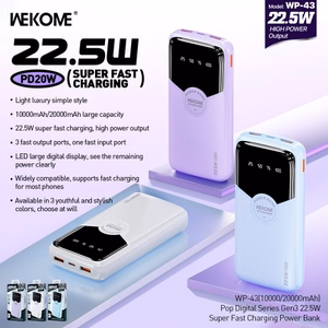 Akupank WK Design „WP-43“ violetne 20000mAh (22.5W)