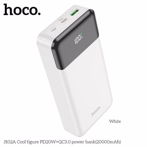Powerbank Hoco 20000 mAh QC3.0 PD 3A 20W J102A valge