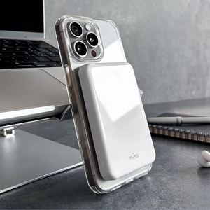 Powerbank Puro Mag Plus 5000mAh 20W Qi2 ühilduv MagSafe 1x USB-C Power Delivery - valge