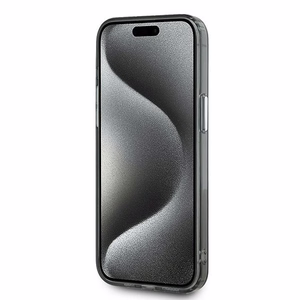 Karl Lagerfeld IML Monogram Karl & Choupette Head MagSafe iPhone 15 Pro Ümbris - must