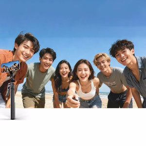 Selfipulk Orico SPM190 1/4 tolli statiiv telefoni kaamerale 360 kraadi pööramisega Bluetooth 5.2 - must