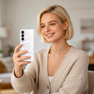 Tech-Protect MagSlim MagSafe Ümbris for Samsung Galaxy S26 - Clear Matt