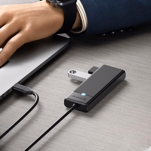 Orico PAPW4A-C3 USB Hub 4-port 4x USB-A 3.0 0.15 m - black