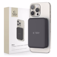 Tech-Protect LifeMag PB11 Powerbank MagSafe 10000mAh 15W USB-C port - must + USB-C kaabel