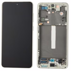 LCD screen Samsung G990 S21 FE 5G koos touch screen ja frame Olive original (used Grade A)