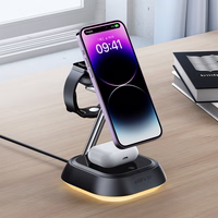 3in1 Acefast E16 15W inductive charging station jaoks phone / headphones / watch - must