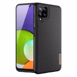 Dux Ducis Fino nailonist kattega ümbris Samsung Galaxy A22 4G musta värvi jaoks
