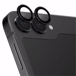 Uniq Optix Auminium Karastatud klaas jaoks Lens with Applicator jaoks Samsung Galaxy Z Flip 6 - Must
