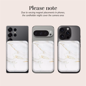 MIO White Marble Magsafe Ümbris kaardihoidjaga