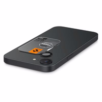 Spigen Optik Pro GLAS.TR "Ez Fit" Camera Cover 2-pack jaoks iPhone 16e - must