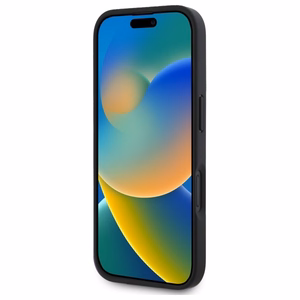 DKNY Texture Pattern Tonal Stripe iPhone 16 Ümbris - Must