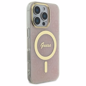 Guess IML 4G MagSafe Ümbris jaoks iPhone 16 Pro Max - roosa