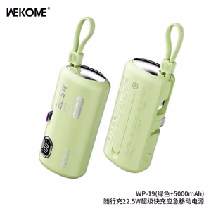 Akupank WK Design „WP-19 Companion“ rohekas 5000mAh (22.5W)