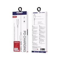 JELLICO kaabel KDS-30 USB-C - USB-C PD 60W 1M Valge