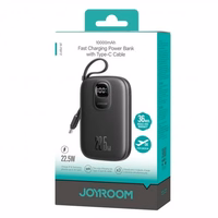 Power Bank Joyroom "JR-PBF17" must 10000mAh 22.5W (PD / QC3.0) + integreeritud Type-C kaabel