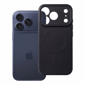 Silikoonist Mag Cover ümbris mudelile iPhone 17 Pro / 18 Pro, MagSafe'iga ühilduv kaamerakaitsega – must
