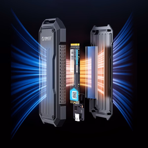 Orico OXS2C3-G2 M.2 NVMe/SATA SSD USB-C 3.2 Tactical Reinforced Disk Caddy - Hall