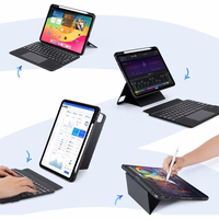 DUX DUCIS case DK foldable with Wireless Keyboard jaoks iPad Pro 11 (2024) must