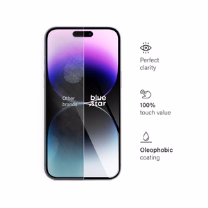 Karastatud klaas to iPhone 14 PRO sinine Star