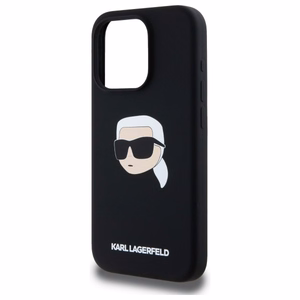 Karl Lagerfeld KLHMP15LSKHPPLK iPhone 15 Pro 6.1" must/must hardcase Silicone Karl Head Print MagSafe