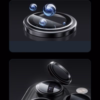 Benks Tempered glass Glass Warrior Lens Protector on camera jaoks Iphone 16/16 Plus (lens 2 pieces) hõbedane titanium