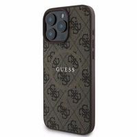 Guess 4G Ring Classic Logo MagSafe iPhone 16 Pro Ümbris - Brown