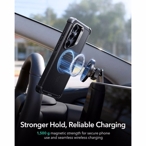 ESR Cyber Tough Kickstand MagSafe ümbris Samsung Galaxy S26 Ultra jaoks - must