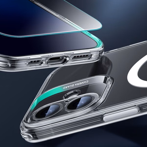 ESR Classic Pro Set Halolock MagSafe iPhone 16 Ümbris - läbipaistev