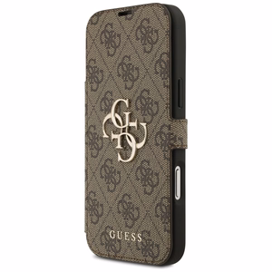 Guess Book 4G Metal Logo Ümbris jaoks iPhone 17 Pro Max - Brown