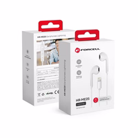 Wire earbuds Lightning Forcell F-Audio HR-ME25 valge