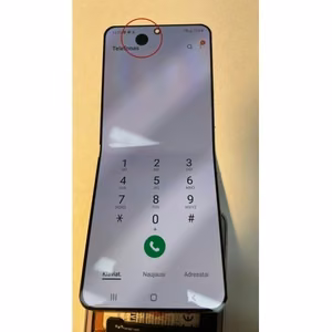 LCD ekraan ühilduv Samsung F711 Z Flip3 must (defektidega 1) (NF versioon)