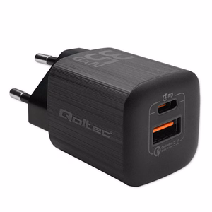 Qoltec 50764 mobile device charger Laptop, Portable gaming console, Power bank, Smartphone, Smartwatch, Tablet must AC Fast charging Indoor
