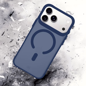 Чехол 3mk Smoke MagCase для iPhone 17 Pro — синий полупрозрачный
