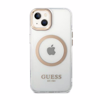 Guess GUHMP14MHTRMD iPhone 14 Plus 6.7 "kuldne / kuldne hard ümbris Metal Outline Magsafe