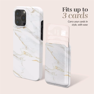 MIO White Marble Magsafe Ümbris kaardihoidjaga