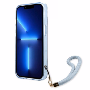 Guess GUHCP13MHTSGSB iPhone 13 6.1 "sinine / sinine hardcase Translucent Stap