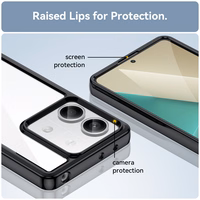 Outer Space Ümbris with gel frame jaoks Xiaomi Redmi Note 13 Pro - must