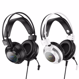 HOCO wire kõrvaklapid USB A + Jack 3,5 mm with microphone gaming W110 2 m must