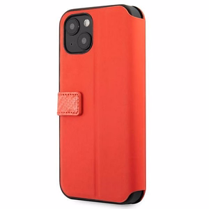 Ferrari FESAXFLBKP13SRE iPhone 13 mini 5.4" punane/punane raamat On Track Carbon Stripe